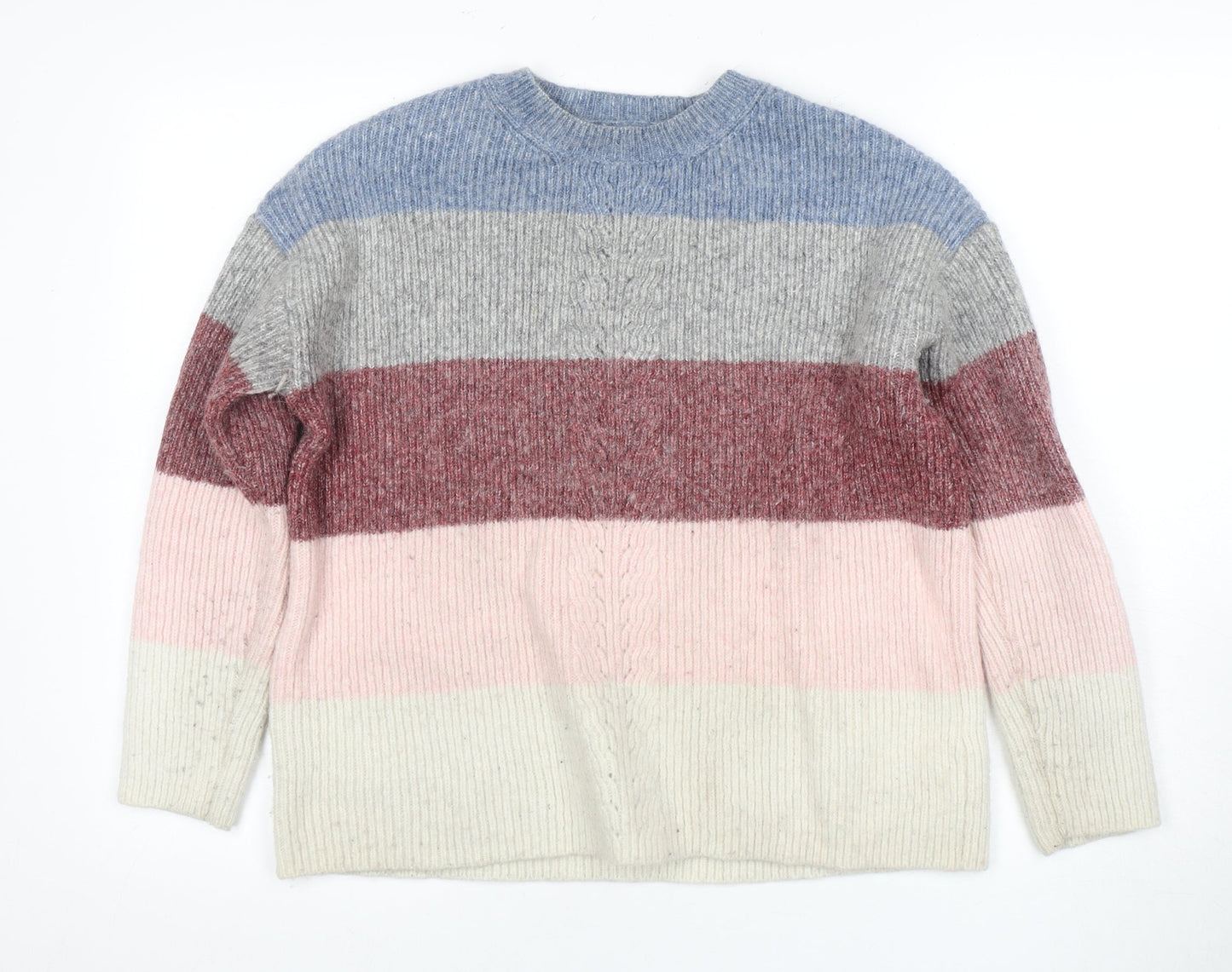 Fat Face Women's Multicoloured Crew Neck Jumper