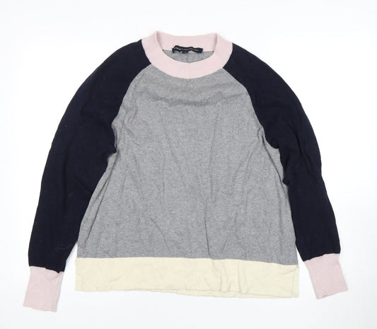 French Connection Women's Grey Jersey Top Size S