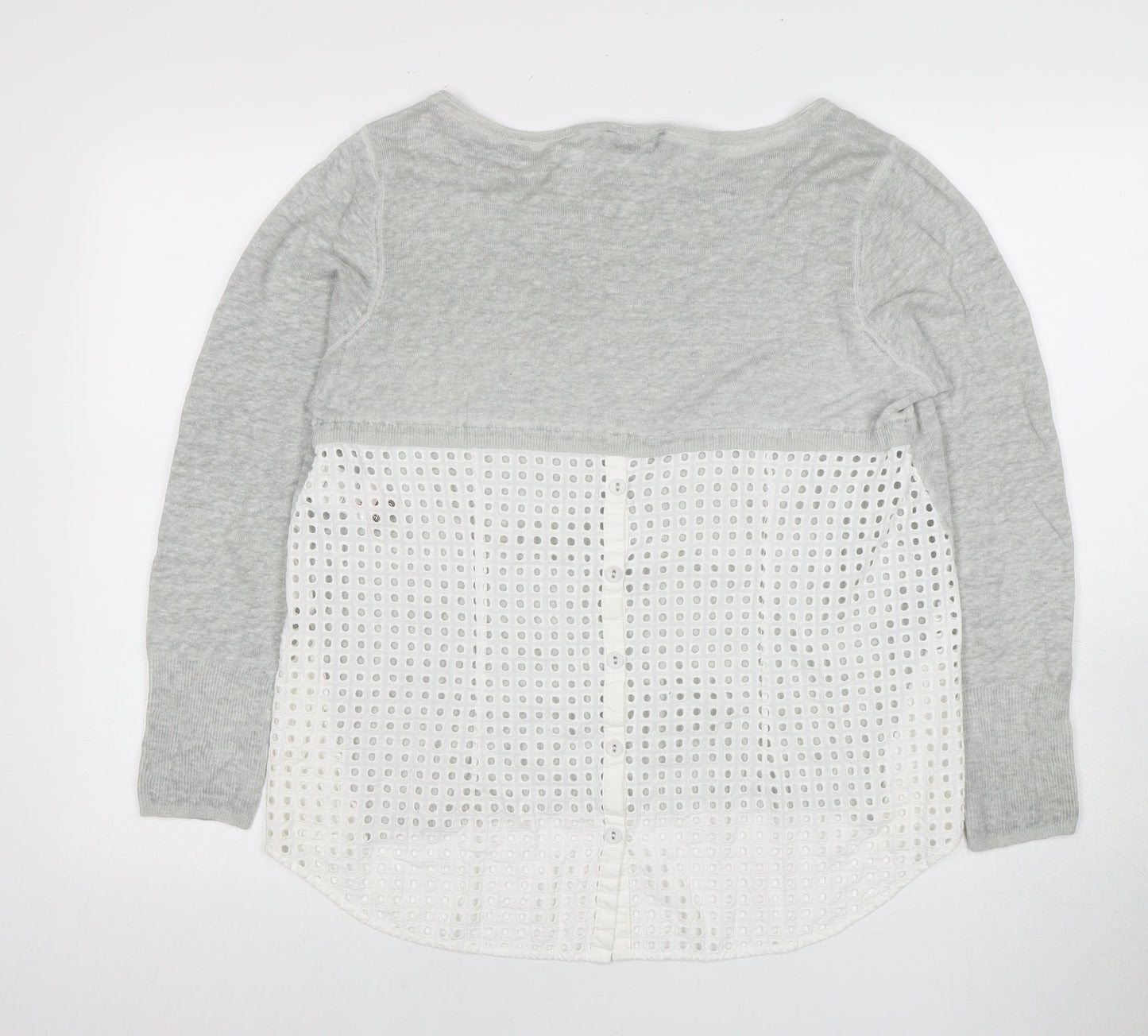 Mint Velvet Women's Grey Knit Top Size 14