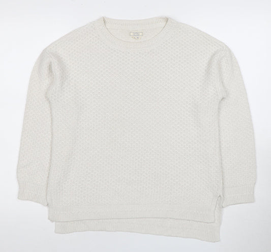 Fat Face Women's White Pullover Jumper Size 10