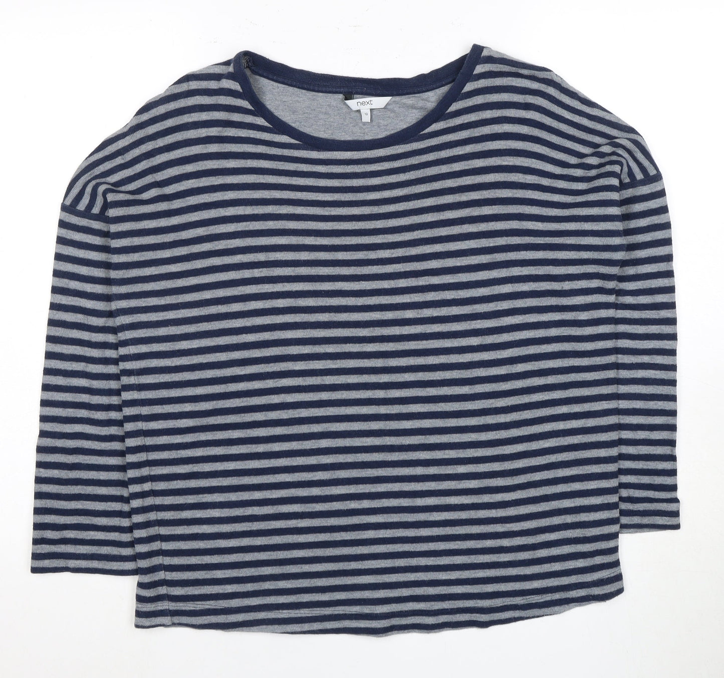 Next Women's Blue Striped Pullover Jumper Size 12
