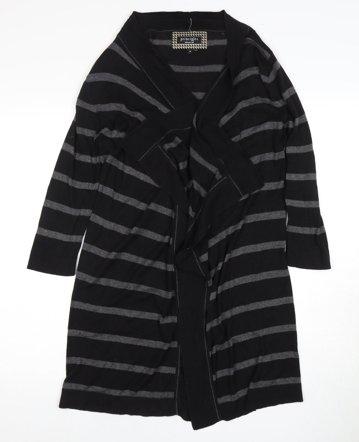 Additional front view of Principles by Ben de Lisi Women's Black Cardigan, size 8
