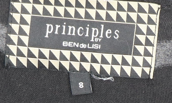 Close-up detail of Principles by Ben de Lisi Women's Black Cardigan, size 8