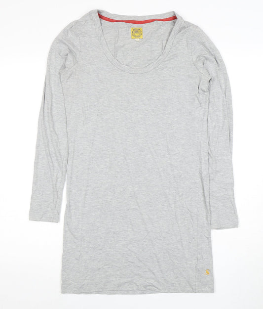 Joules Women's Grey Long Sleeve Dress S