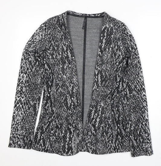 Next Women's Black Animal Print Suit Jacket Size 14