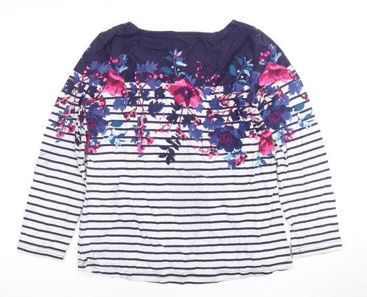Joules Women's Multicoloured Long Sleeve T-Shirt Size 14