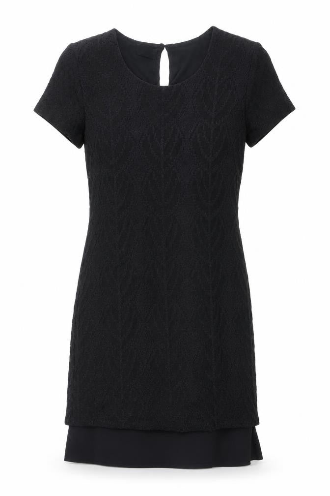 Liz Claiborne Women's Black Jacquard Dress M
