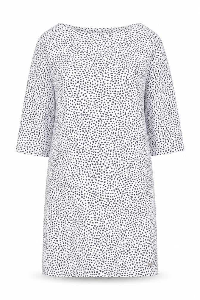 Joules Women's White Animal Print Cotton Dress Size 8