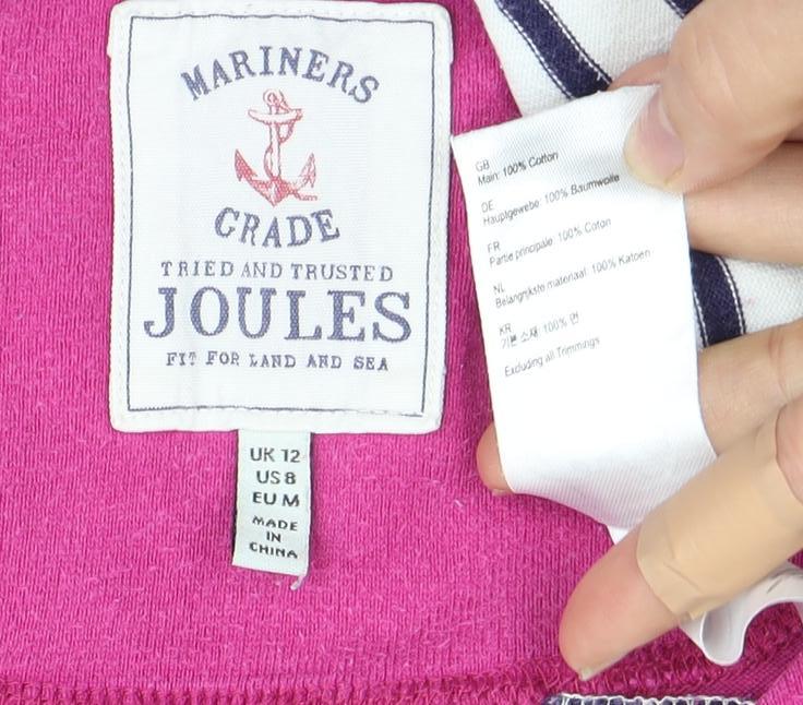 Joules Women's Striped Long Sleeve T-Shirt Size 8