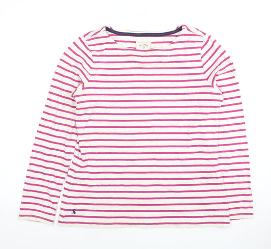 Joules Women's Multicoloured Striped T-Shirt Size 10