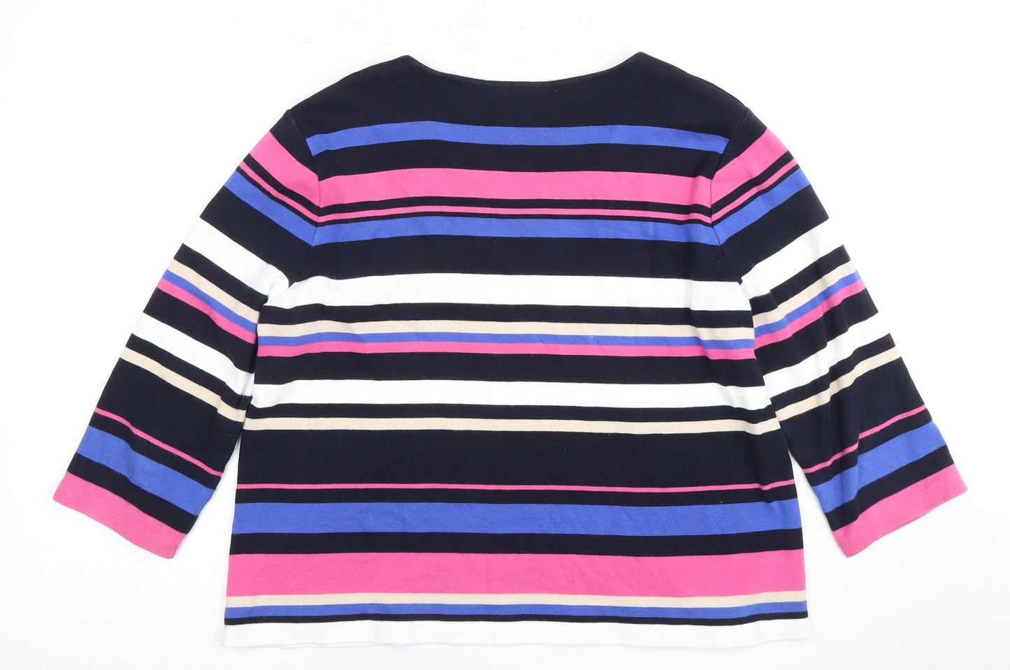 CC Petite Women's Multicoloured Striped T-Shirt L