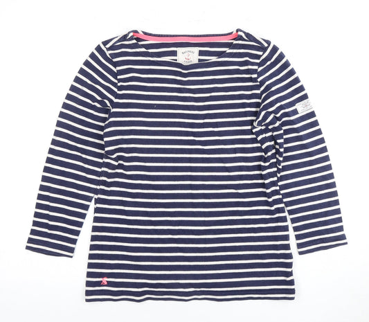 Joules Women's Blue Striped Top Size 8