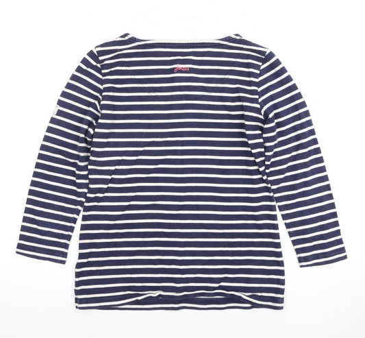 Joules Women's Blue Striped Top Size 8