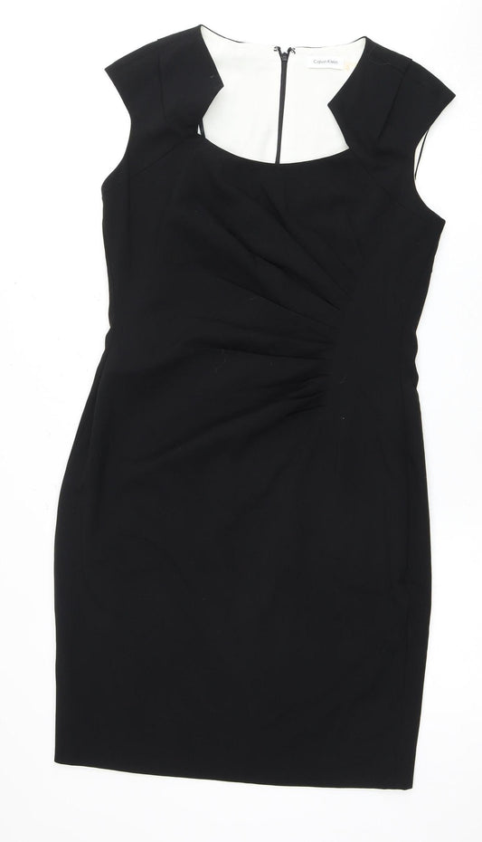 Calvin Klein Women's Black Sheath Dress Size 8