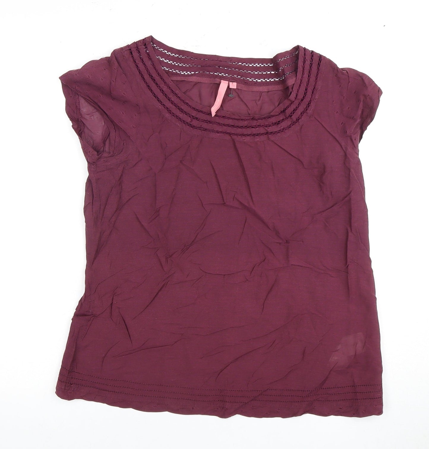 White Stuff Women's Purple Blouse - Size 10, Casual Style