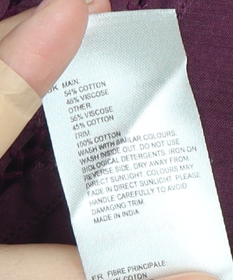 White Stuff Women's Purple Blouse - Size 10, Casual Style