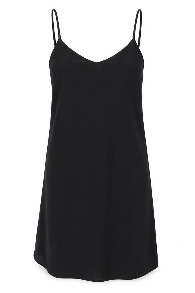 New Look Women's Black Slip Dress Size 12