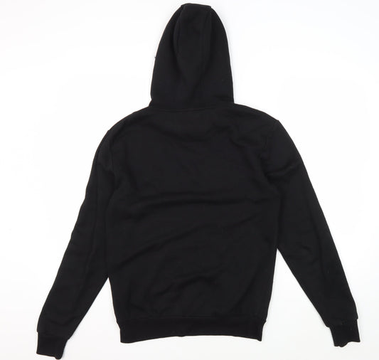 Batman Logo Black Hoodie, XS Unisex Pullover, Comic Style