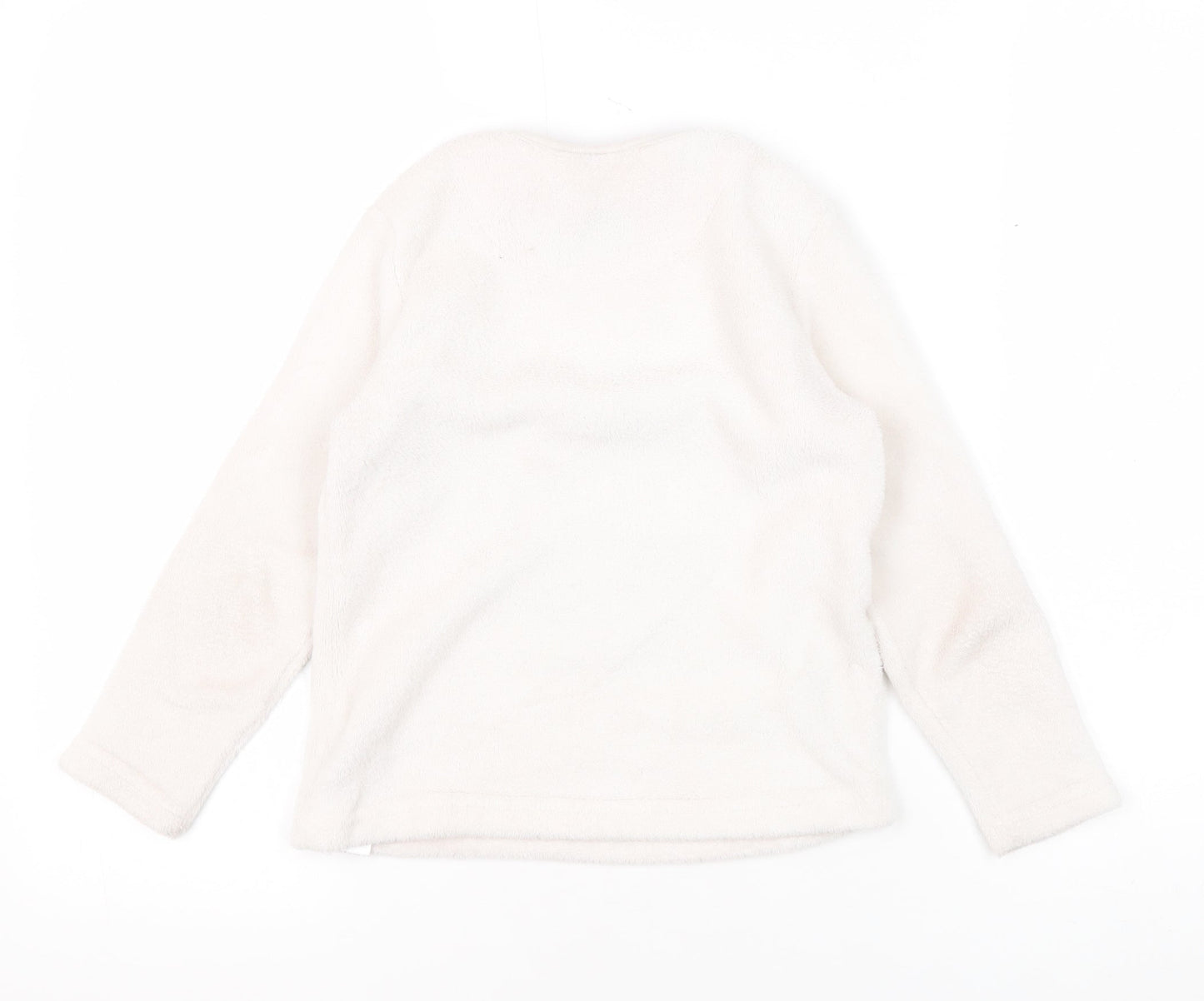Disney Girls White Minnie Mouse Fleece Pyjama Top 6-7 Years