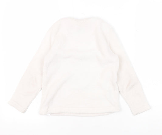 Disney Girls White Minnie Mouse Fleece Pyjama Top 6-7 Years