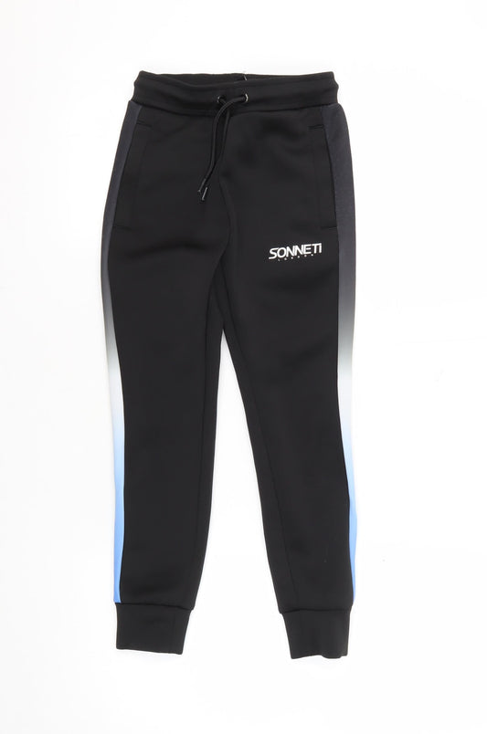 Sonneti Boys Black Jogger Trousers Size M
