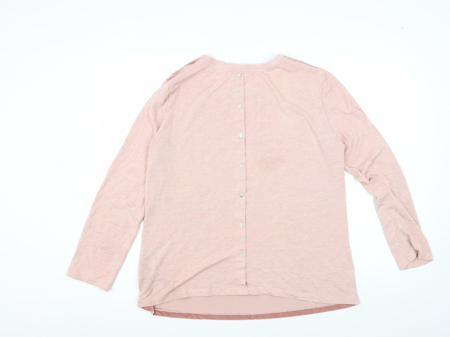 RJR. John Rocha Women's Pink Velvet Blouse, Size 16