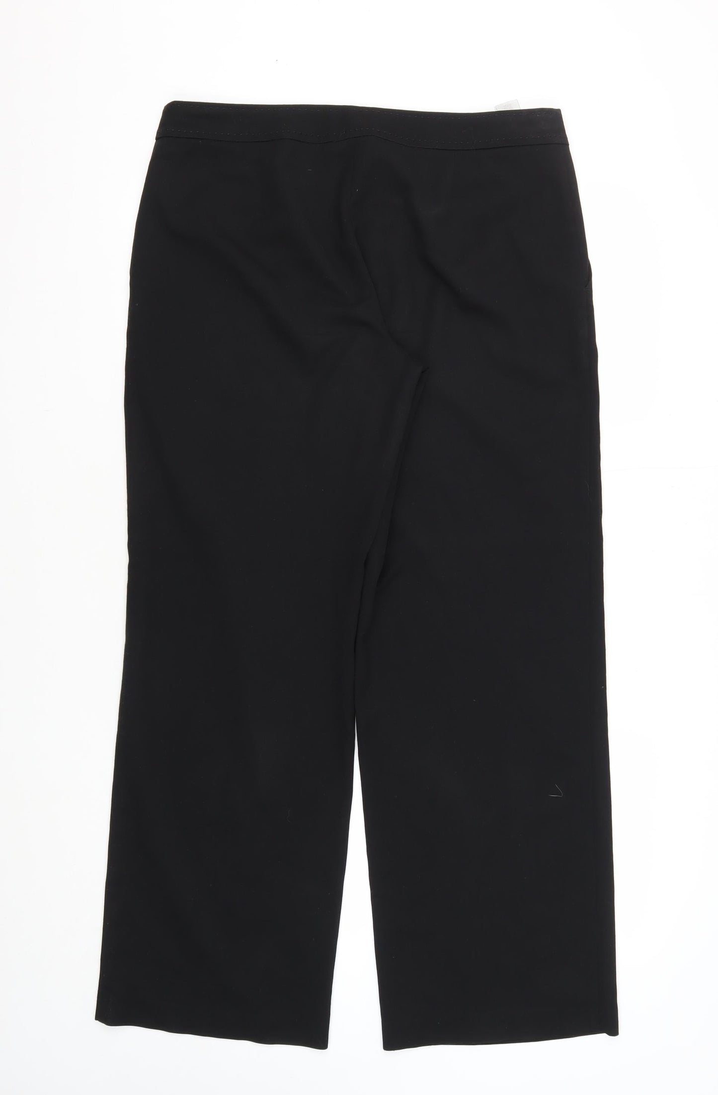 Next Women's Black Regular Fit Trousers Size 12