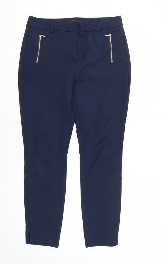 Next Women's Blue Trousers Size 12 with Pockets