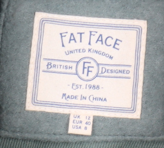 Fat Face Women's Green Jacket UK 12 Casual Style