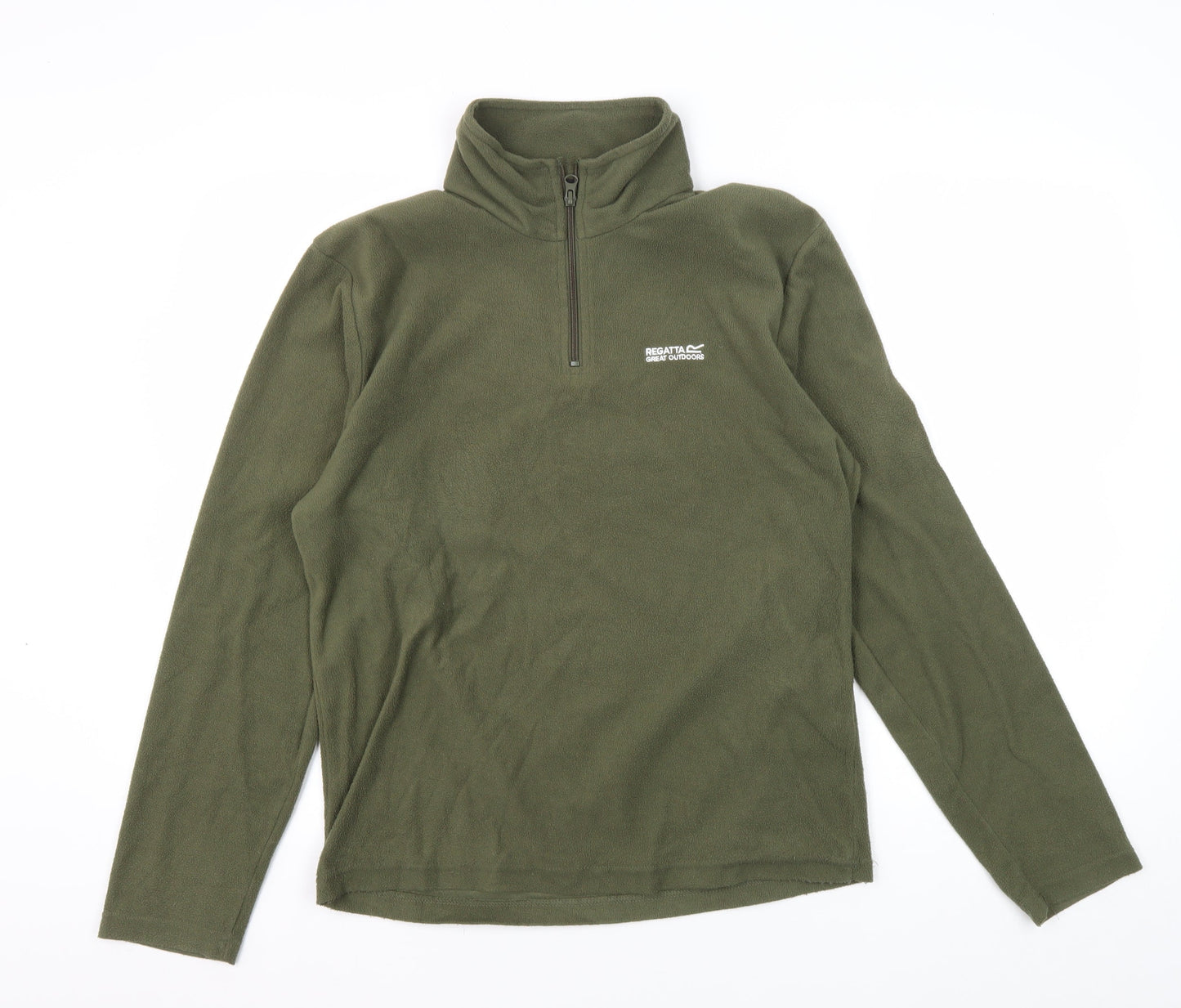 Regatta Men's Green Fleece Sweatshirt S - Outdoor 1/4 Zip