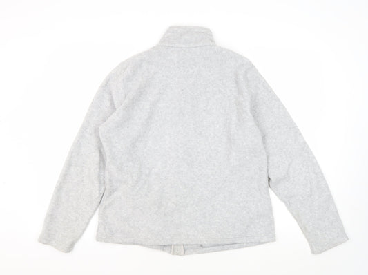 Marks & Spencer Women's Grey Full Zip Jacket Size 16