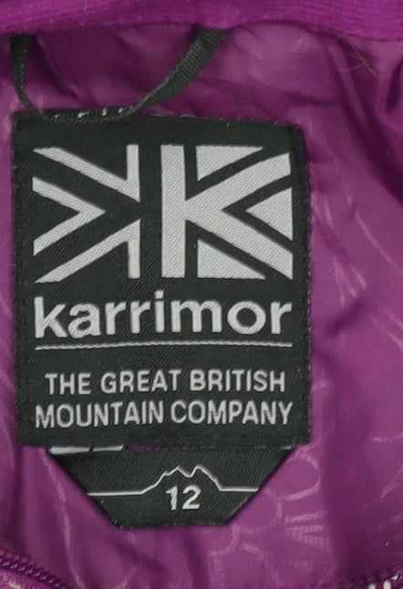 Karrimor Women's Purple Rain Coat Jacket, Size 12, Waterproof