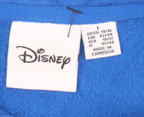 Disney Unisex Blue Lilo & Stitch Pullover Hoodie L