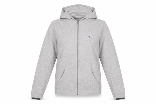 Unisex Adults UK S Regular Champion Grey Full Zip Hoodie