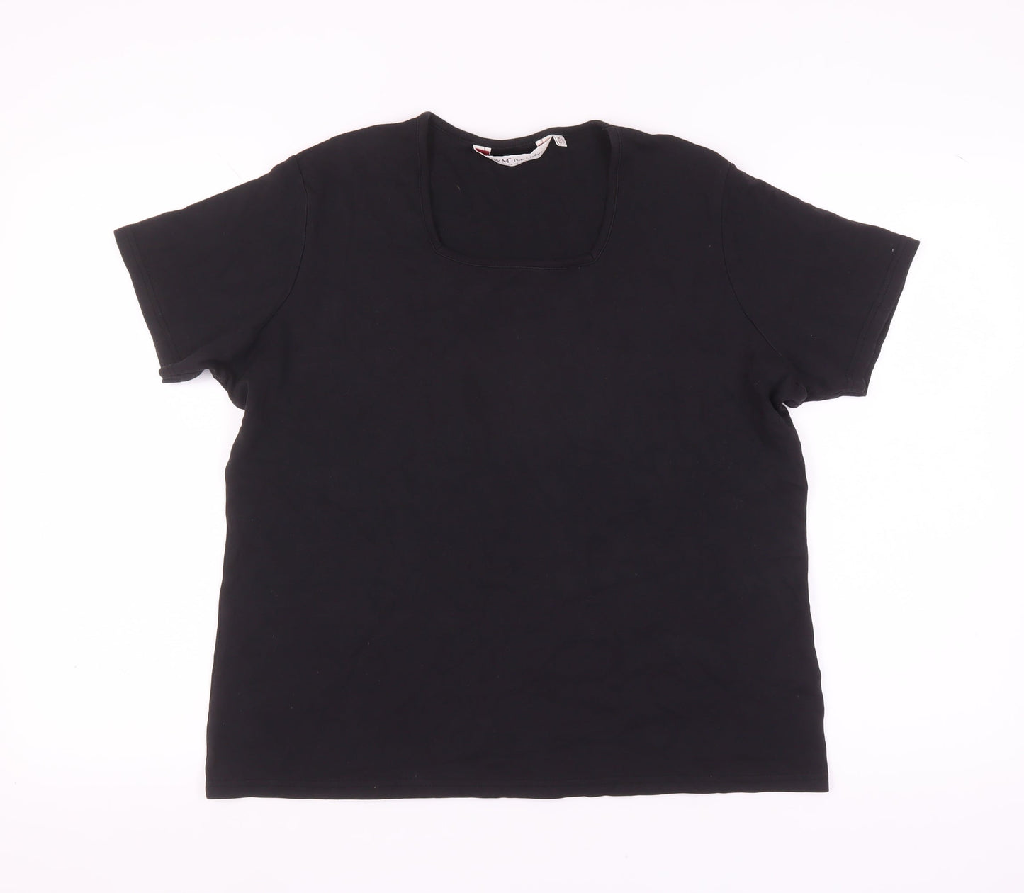 EWM Women's Black XL T-Shirt, Casual Plus Size