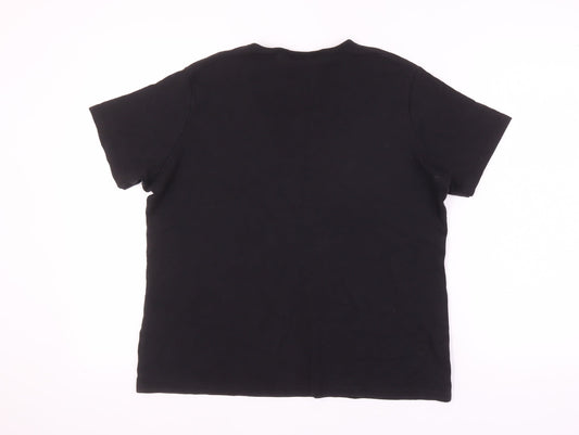 EWM Women's Black XL T-Shirt, Casual Plus Size