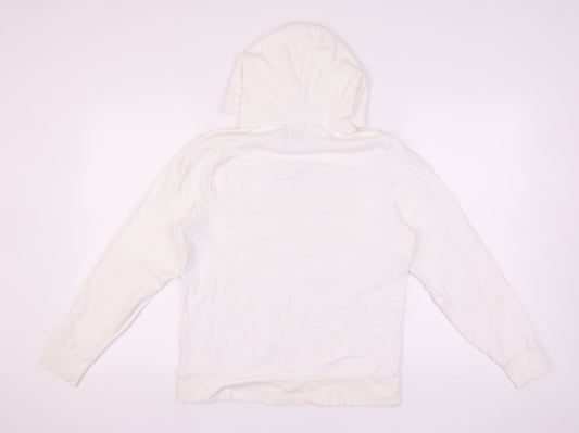 River Island Unisex White Hoodie - Size S