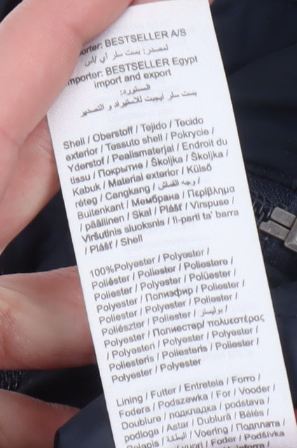 Jack & Jones Men's Blue Puffer Jacket, Size S