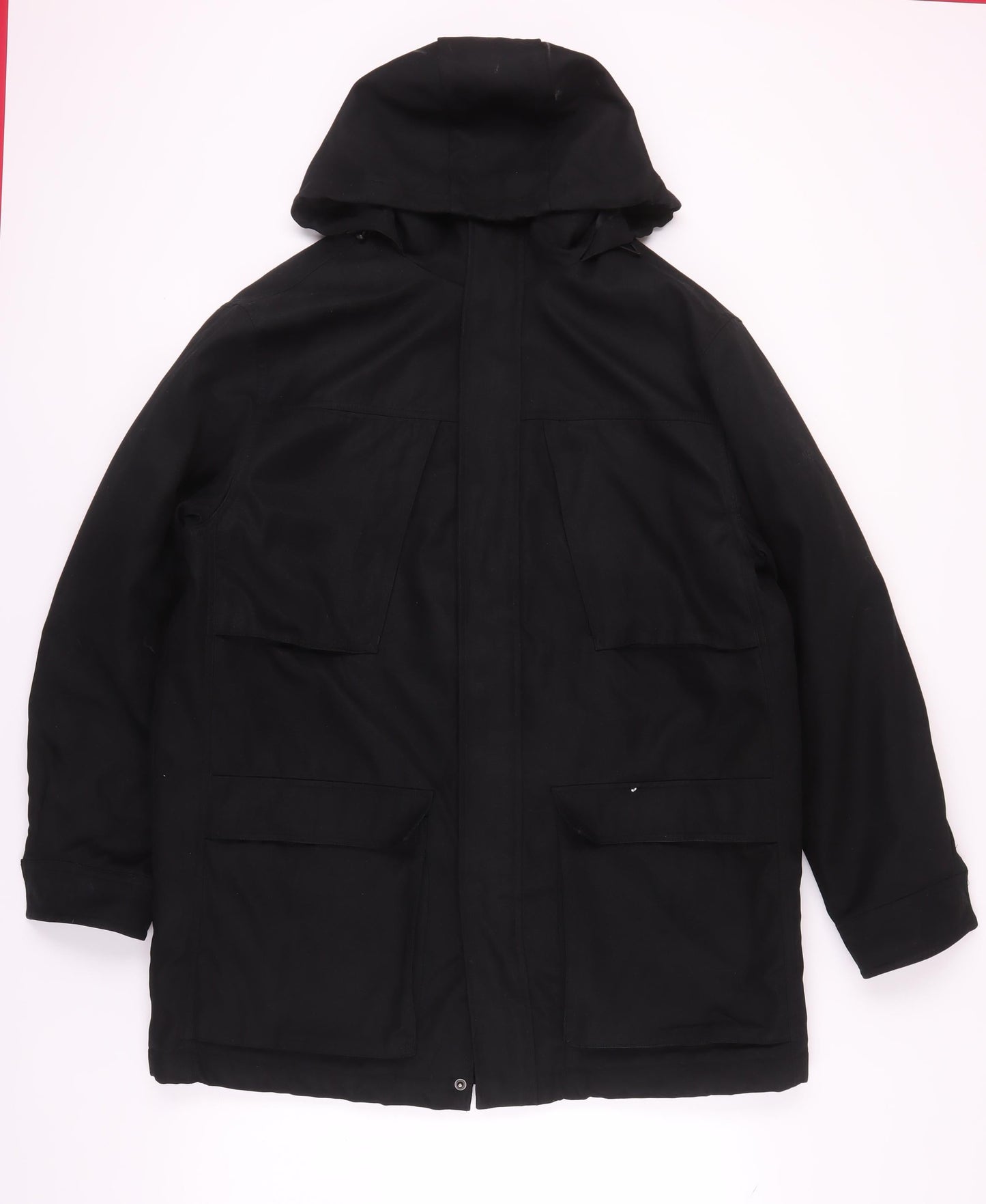 Debenhams Men's Black Parka Jacket L