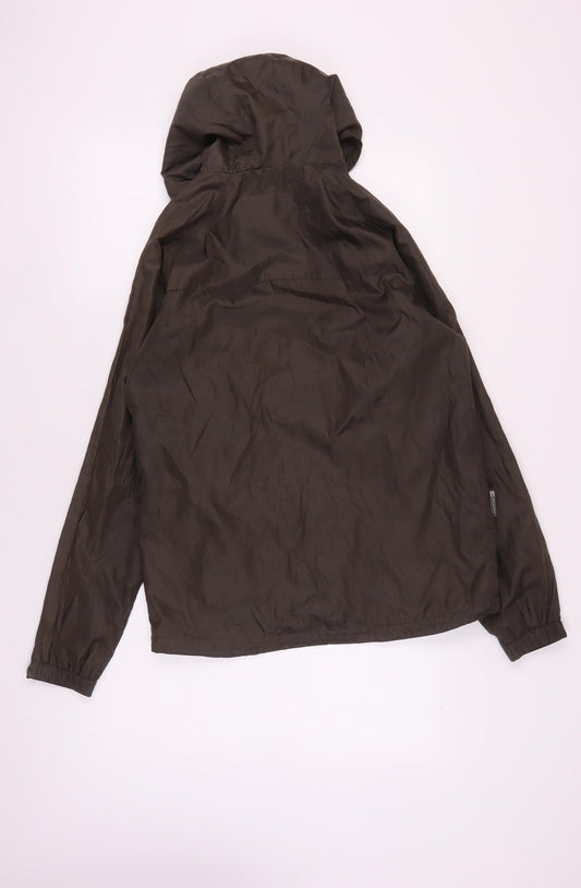 Mountain Essentials Men's Green Hooded Windbreaker Jacket S
