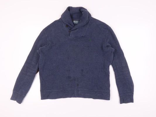 Polo Ralph Lauren Men's Blue Knit Sweatshirt M