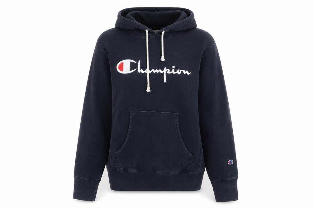 Unisex Adults UK M Regular Champion Black Pullover Hoodie
