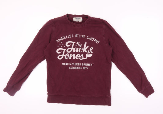Jack & Jones Men's Red Pullover Sweatshirt S