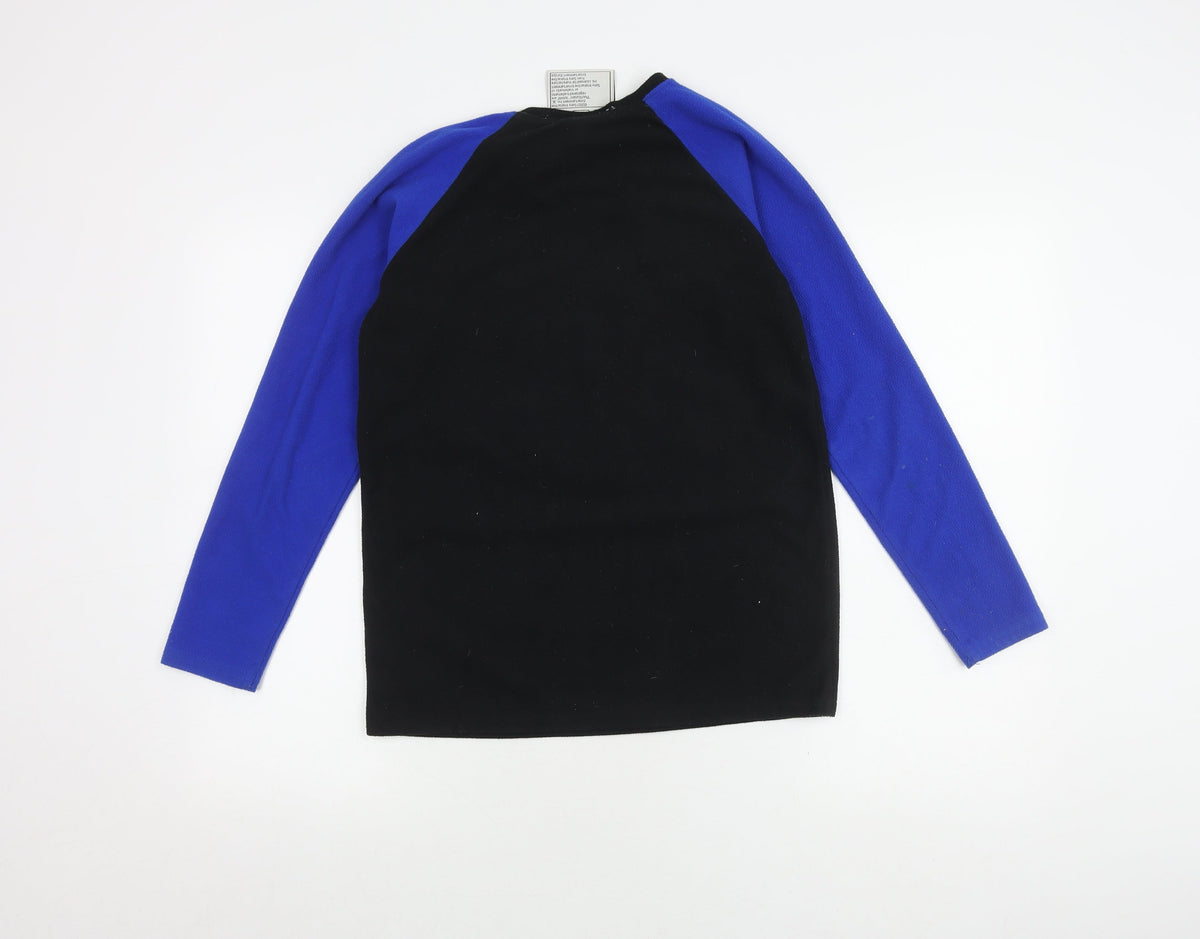 Back view of SICEM boys’ playstation sweatshirt 12-13y black blue