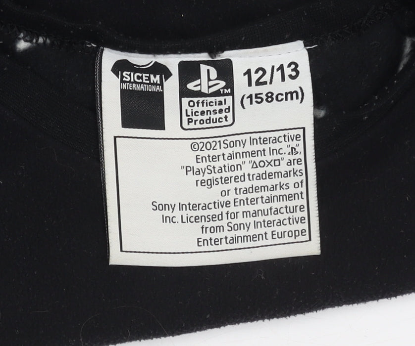 Additional view of SICEM boys’ playstation sweatshirt 12-13y black blue