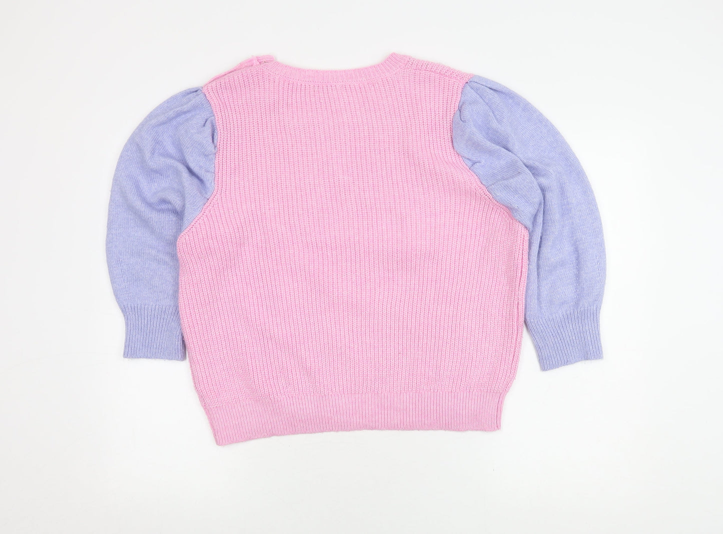 Oasis Women's Pink Pullover Jumper - Size L