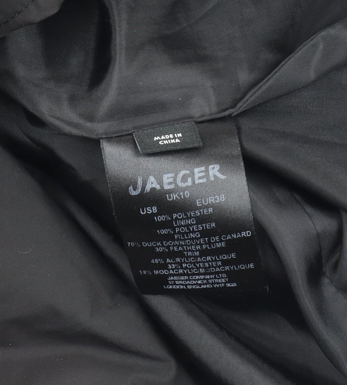Jaeger Women's Black Puffer Jacket Size 10
