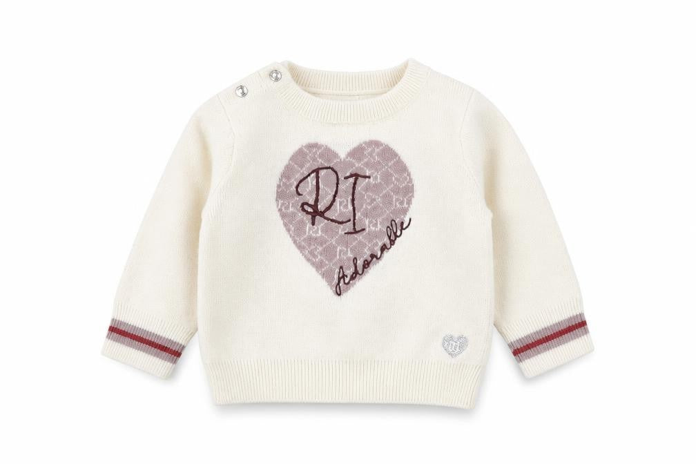River Island Ivory Baby Jumper 0-3 Months Unisex Knit Pullover