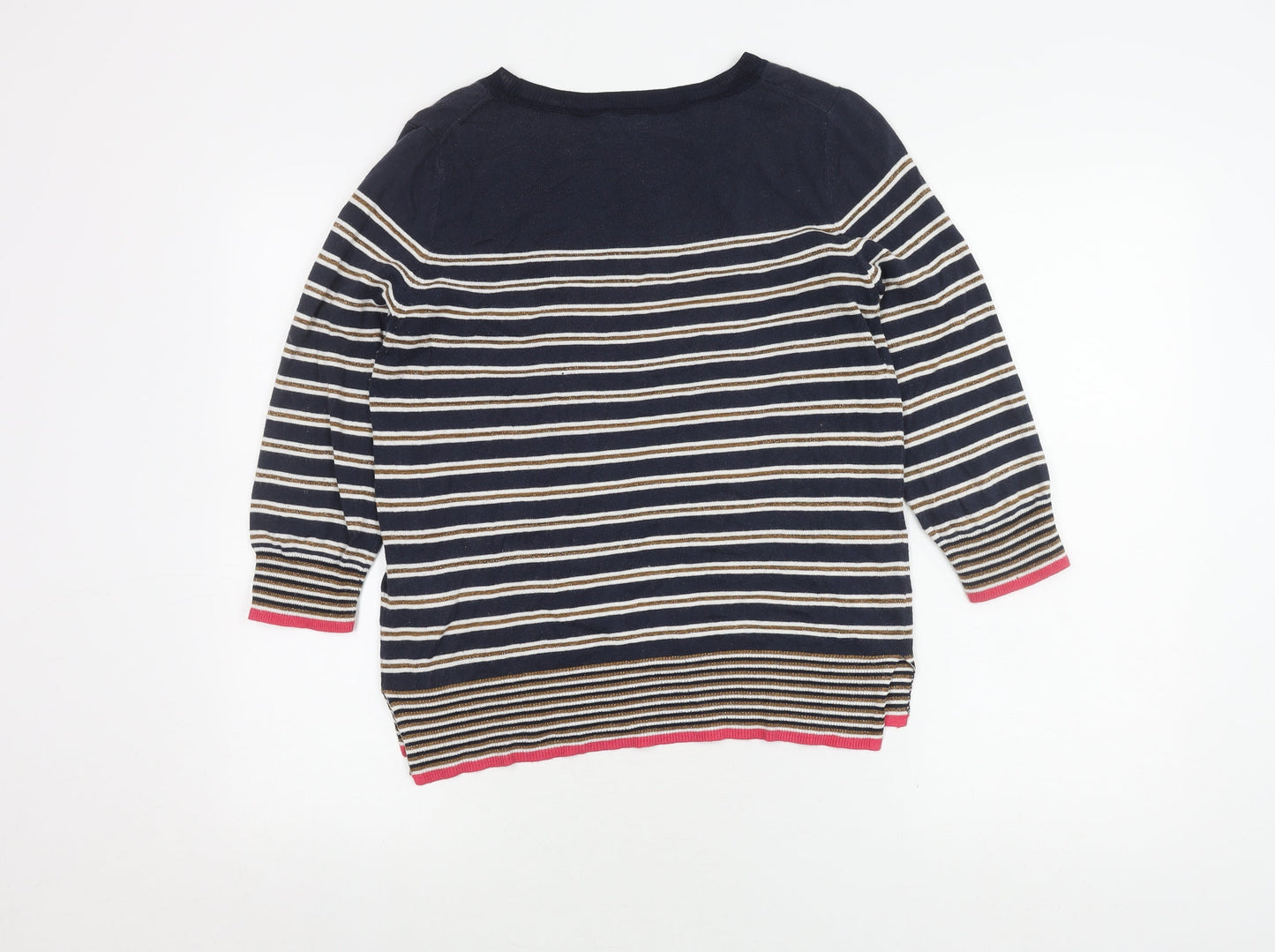 Next Women's Multicoloured Striped Pullover Jumper