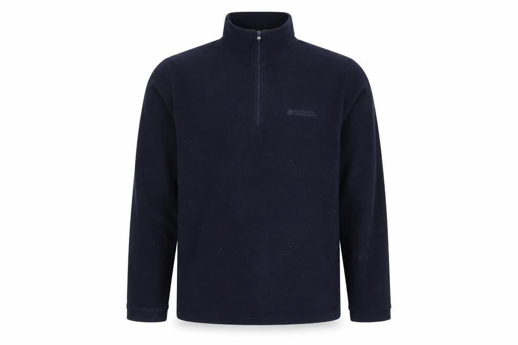 Mens UK 12 Plus  Mountain Warehouse Blue Henley Sweatshirt